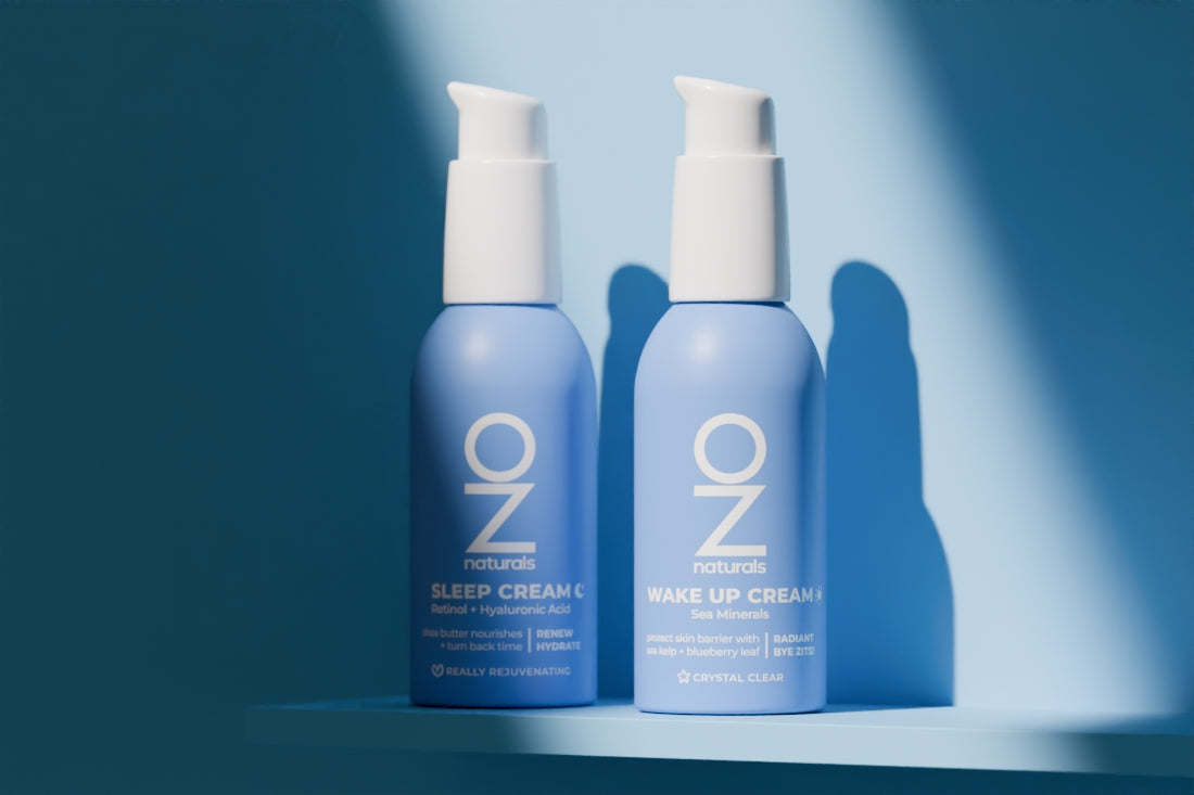 Embrace the Day and Night: The Transformative Duo of Wake Up Cream and Sleep Cream from OZNaturals