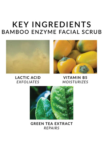 BAMBOO ENZYME FACIAL SCRUB (POLISH) - OZNaturals