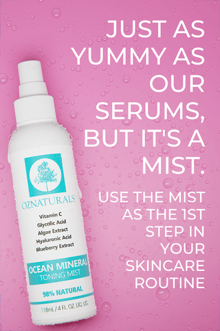 OCEAN MINERAL TONING MIST (NOURISH) - BEST BY DATE REACHED — 03/31/2023 - OZNaturals